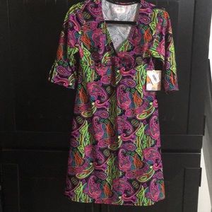 Spunkwear Marci Gras V-neck dress